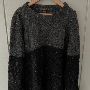 Inis Crafts Two-Toned Speckled Wool Sweater